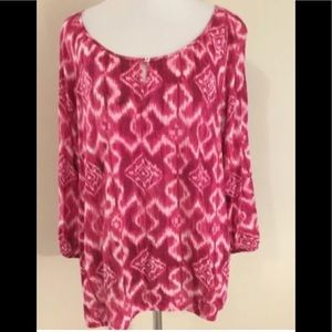 Chico’s ikat pullover shirt size 2